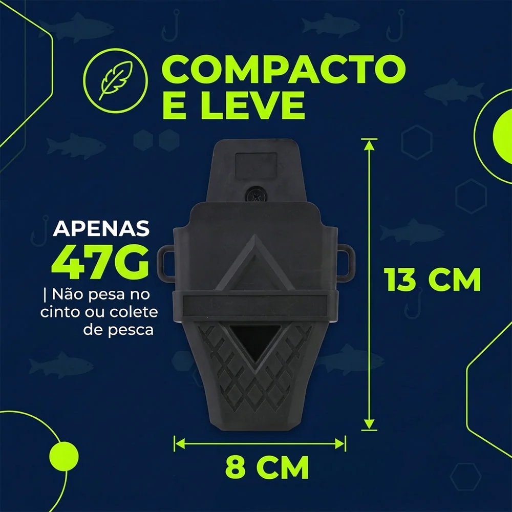Porta Alicate Max Pesca Brasil Kit com 5 Unidades Prendedor Giratório 360° Resistente - Image 4