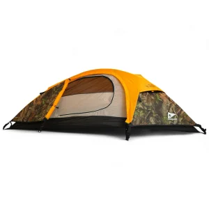 Barraca de Camping para 1 Pessoa Legendários - Compacta e Leve para Trilha Solo, Impermeabilidade de 2500 mm, Estrutura em Fibra de Vidro e Poliéster Resistente, Ideal para Trekking e Expedições