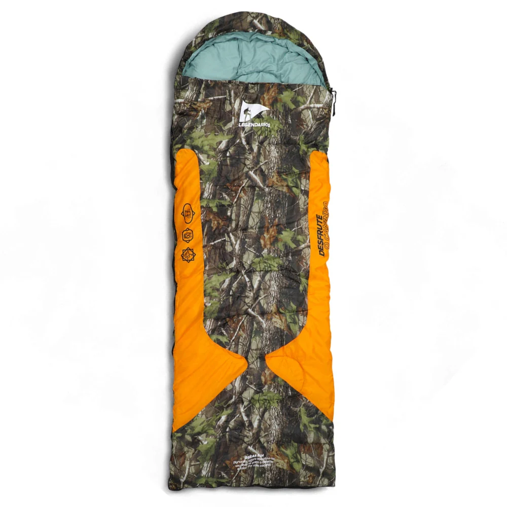 Saco de Dormir Solteiro Legendários Freedom - Alta Performance para Frio Intenso -1,5°C a -3,5°C, Formato Envelope Espaçoso em Poliéster Resinado e Algodão, Ideal para Trekking e Expedições - Image 2