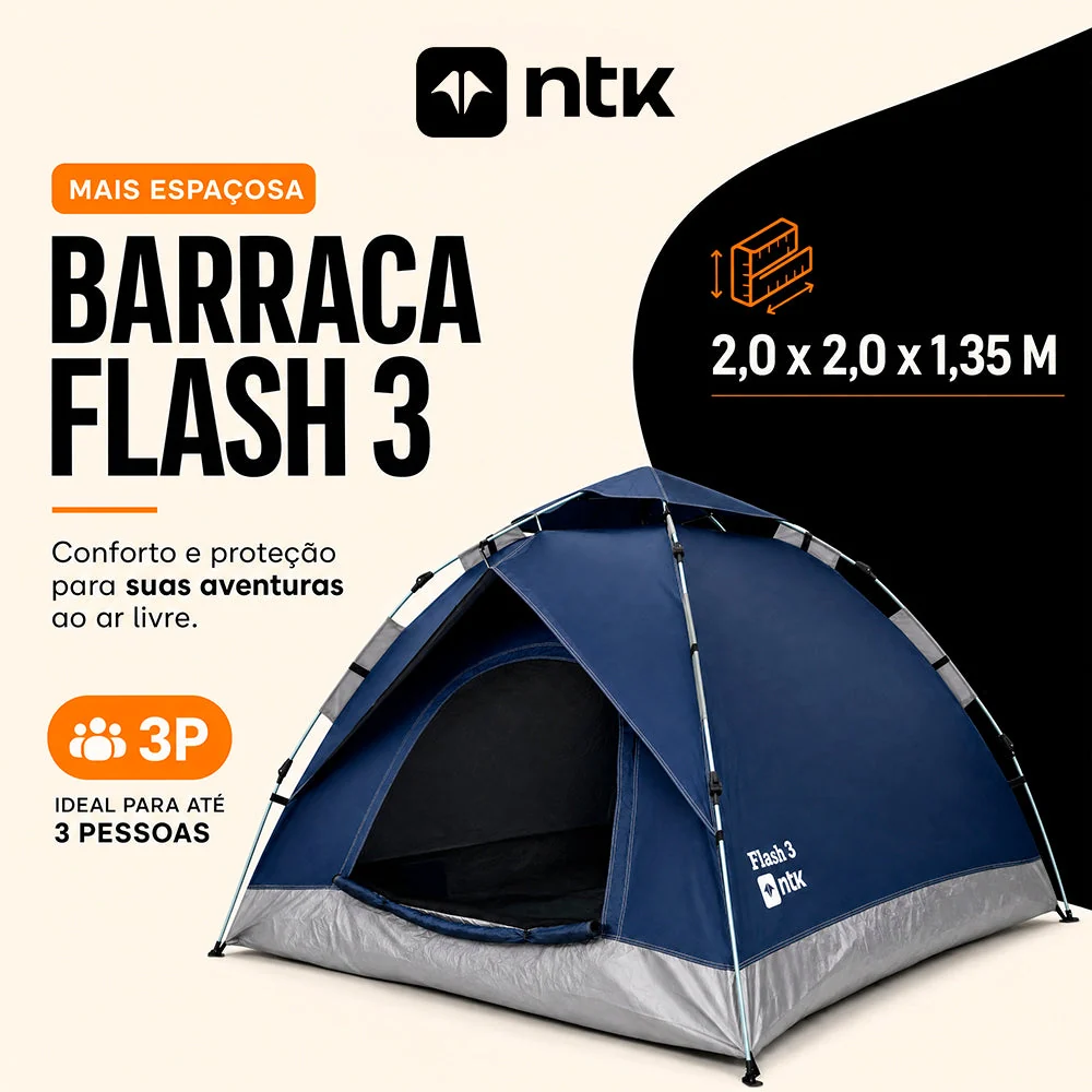 Barraca Automática Flash 3 Pessoas NTK - Image 4