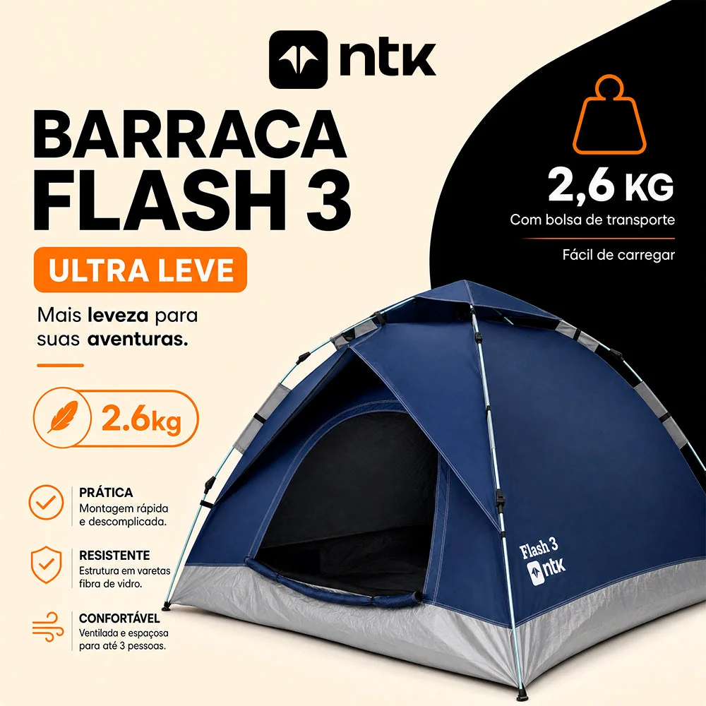 Barraca Automática Flash 3 Pessoas NTK - Image 6