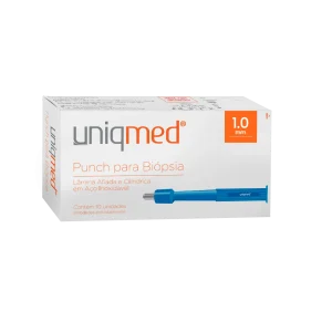 Punch Para Biópsia UNIQMED Caixa com 10 Unidades - TEMOS PRONTA ENTREGA