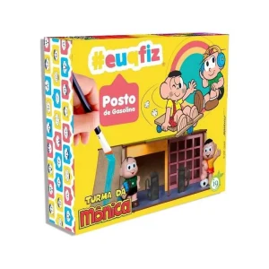 Kit de Pintura Turma da Monica Euqfiz Posto Gasolina i9