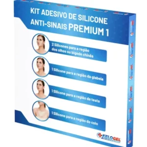 ADESIVO DE SILICONE ANTISSINAIS KIT PREMIUM I - COLO 1UN + GLABELA 1UN + TESTA 1UN + OLHOS 2UN KELOGEL