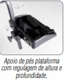 APOIO DE PÉS PLATAFORMA p/ Cadeira de Rodas - Ortomobil