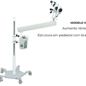 Colposcópio de Aumento Variável Binocular com Braço articulável e 5 rodízios - PE 7000 VBR - MEDPEJ