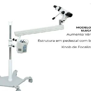Colposcópio de Aumento Variável Binocular com Braço articulável e 5 rodízios - PE 7000 VBR Elegancy - MEDPEJ