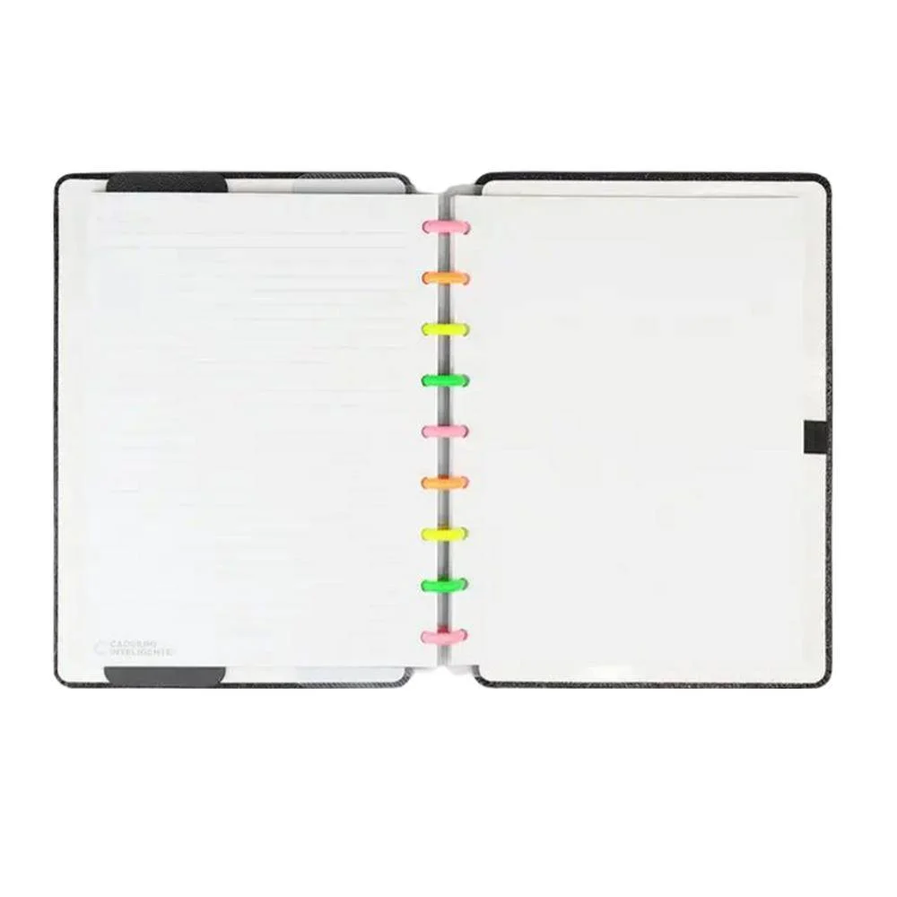 Caderno Inteligente Lets Glitter Neon Black Medio 80 Folhas - Image 4