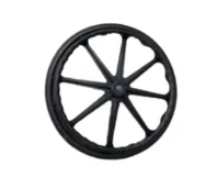 Roda Traseira com Aro de Propulsão Cadeira de Banho D65 Z - Dellamed