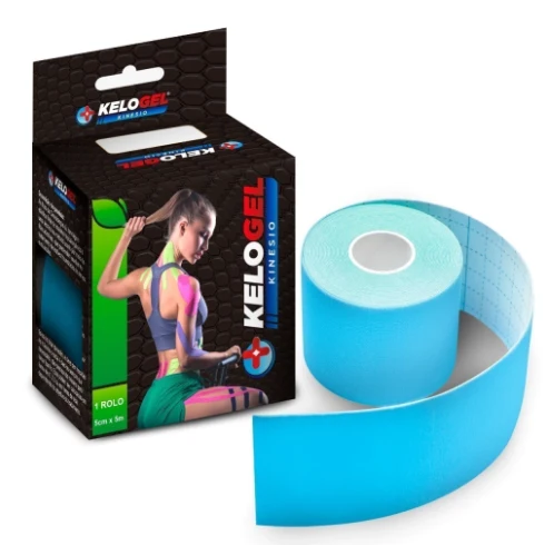 FITA KINÉSIO TAPE BANDAGEM ELÁSTICA KELOGEL PREMIUM 5CMX5M 3UN - MEDFORMA - Image 3