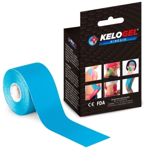 FITA KINÉSIO TAPE BANDAGEM ELÁSTICA KELOGEL PREMIUM 5CMX5M 3UN - MEDFORMA - Image 4
