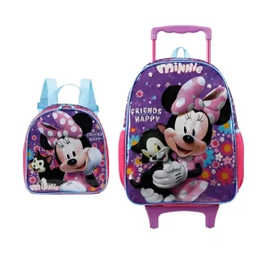 Kit Mochila De Rodinha 16 Minnie X1 +Lancheira 11400 Xeryus
