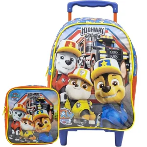Kit Mochila de Rodinha 16+Lancheira Paw Patrol 10770 Xeryus