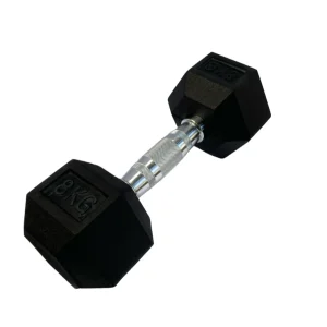 Halteres Hexagonais de Borracha