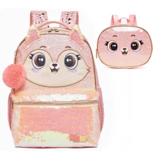 Kit Mochila de Costas Infantil Pack Me Fox + Lancheira