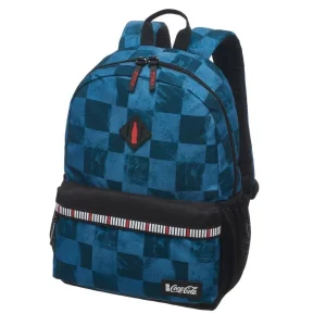 Mochila De Costas Coca Cola Brush Azul Pacific