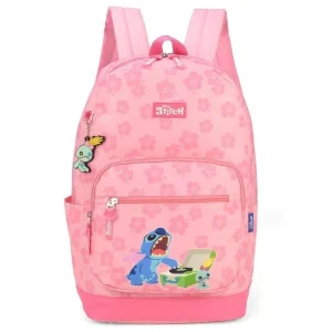 Mochila De Costas Stitch E Scrump Rosa Luxcel