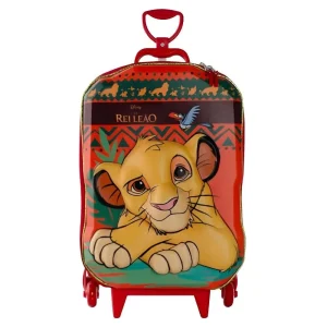 Mochila De Rodinha 3D Rei Leao Maxtoy