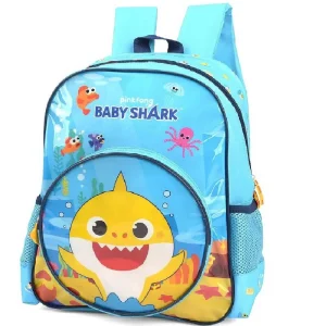 Mochila Escolar De Costas Baby Sharks Azul Claro Luxcel