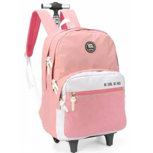 Mochila de Rodinha Grande Up4you Rosa Luxcel