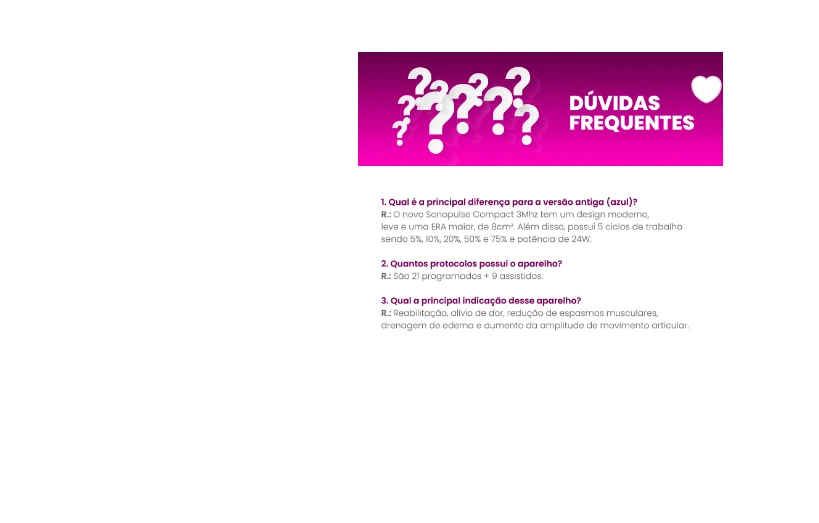 Novo Sonopulse Compact 1 MHz Ultrassom Terapêutico Portátil - Ibramed - Image 9