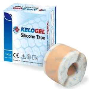 SILICONE TAPE KELOGEL MÉDICO HOSPITALAR 4CMX1,5M ROLO - MEDFORMA