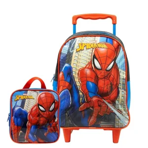 Kit Mochila de Rodinha+Lancheira 14 Spider Man 10661 Xeryus