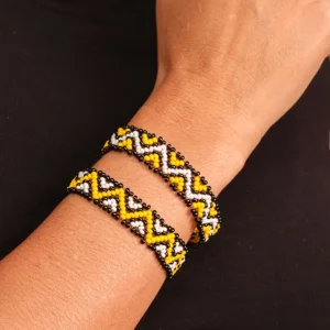 Dupla de pulseiras Waurá - Joia Indígena